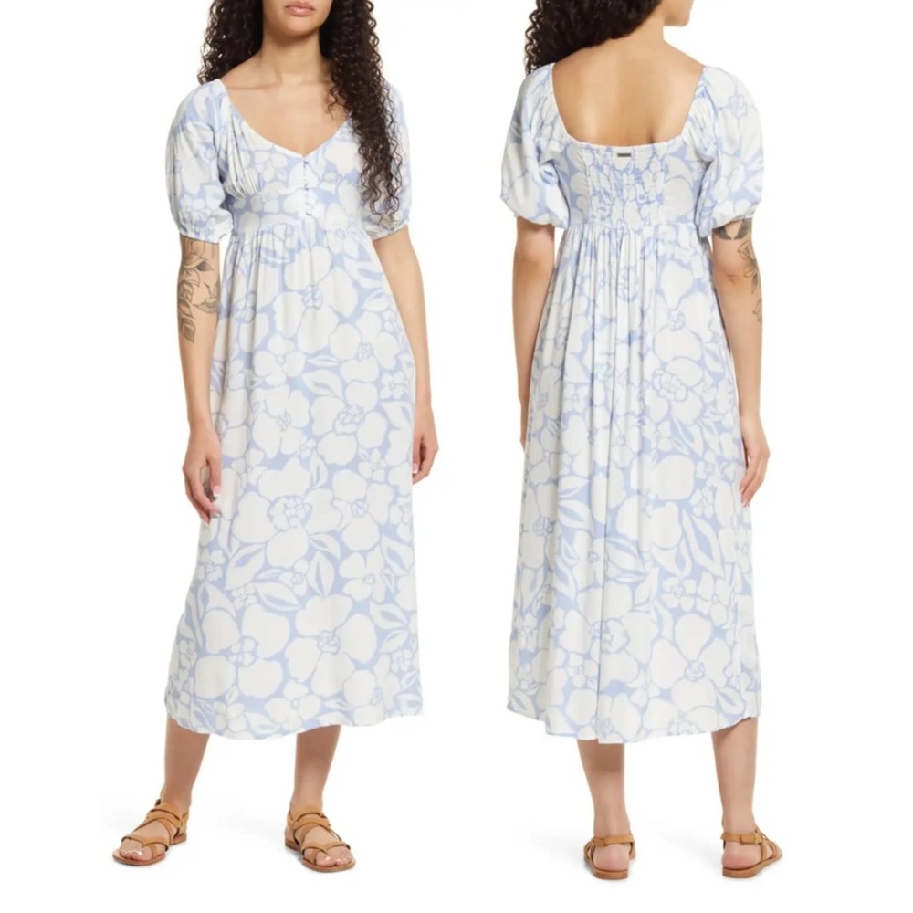 NWT Cute Billabong Dress with Puff Sleeves Sz S/8